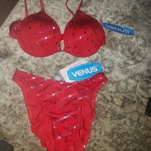 NWT high waisted bikini sz Sm/D cup